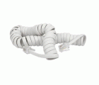 ALARGO TELEFONO RIZADO 1M-1M 6P4C BLANCO 2,10M