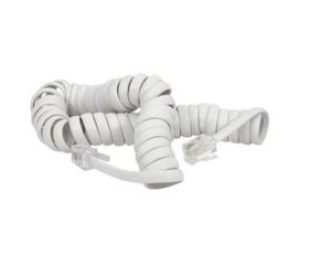 ALARGO TELEFONO RIZADO 1M-1M 6P4C BLANCO 2,10M