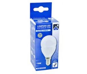 LAMPARA ESFERICA LED E14 10W 6000K