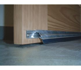 BURLETE ALUMINIO BASCULANTE INT/EXT 93cm PLATA