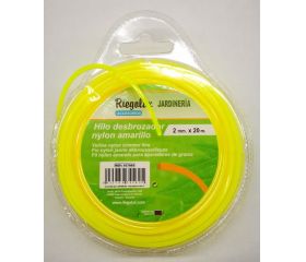 BLISTER HILO NYLON DESBROZ.CUAD 2X20M AMARILLO