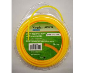 BLISTER HILO NYLON DESBROZ.RED.2,4X15M AMARILLO