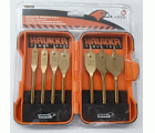 JGO 7 BROCAS PLANA MADERA 10-32mm