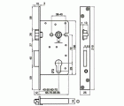 CERRADURA 883 60mm S/CIL FR/INOX C/R DCH TECNOLAR