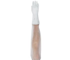 GUANTE PVC SATINADO BLANCO HOMBRO T9