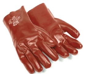 GUANTE PVC ROJO EXTRA INT/ALG LONG 40cm T10 TB