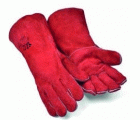 GUANTE SOLDADOR VACUNO ROJO 40CM SERRAJE TB