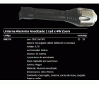 LINTERNA PROFESIONAL 1 LED ALTA L 4W CREE ZOOM