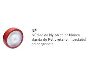 RUEDA 16-17/2 + SOPORTE 567-100 80mm GAYNER