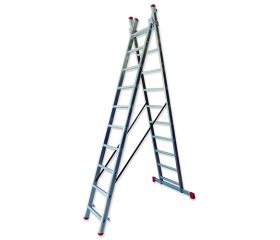 ESCALERA ALUMINIO DOBLE TRANSFORMABLE 11X2