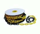 ROLLO 25M CADENA PLASTICO 6X25 AMAR/NEGRA