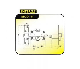 CERROJO MOD V11 PINTADO INTERFER