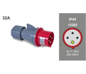 CLAVIJA IP44 32A 380/415V 3P+T