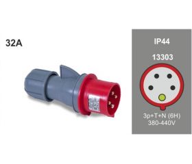 CLAVIJA CETAC IP44 32A 380/415V 3P+N+T