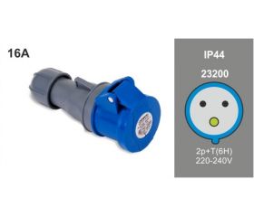 BASE AEREA IP44 16A 220/240V 2P+T