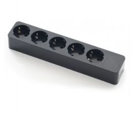 BASE MULTIPLE 5T 16A 250V 3600w NEGRA