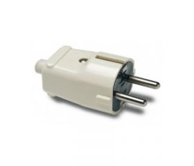 CLAVIJA 10-16A 250V PATA 4,8mm BLANCA