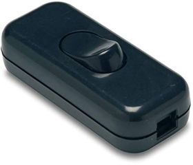 INTERRUPTOR PASO UNIPOLAR 2A 250V NEGRO
