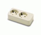 BASE MULTIPLE 2T 16A 250V 3600w BLANCA