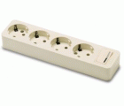 BASE MULTIPLE 4T INTERRUPTOR 16A 3600w BLANCO