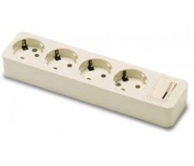 BASE MULTIPLE 4T INTERRUPTOR 16A 3600w BLANCO