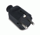 CLAVIJA GOMA NEGRA 16A 250V FAMATEL