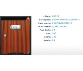 BUZON LONDRES SAPELLI BTV