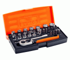 JGO VASOS 25PCS 1/4"+PUNTAS +ACCESORIOS BAHCO