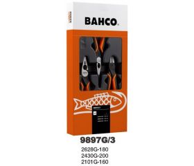 JGO 3 ALICATES CORTE/PUNTA/UNIVERSAL BAHCO