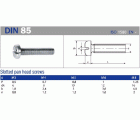 TORNILLO DIN 85 M4X8 CINC