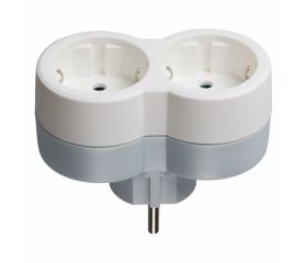 LADRON 2 SALIDAS FRONTAL TT 16A 3680W BL/GR LEGRAN