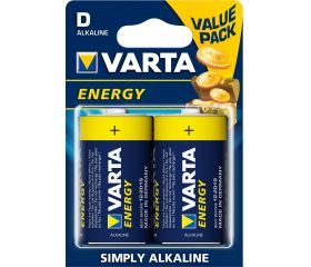 PAQ 2U PILA ALCALINA LR20 D VARTA