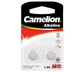 PAQ 2 PILAS BOTON LR44 1,5V ALKALINA CAMELION