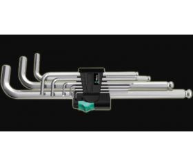 JGO LLAVE ALLEN P/BOLA 950 PKL/9 SM NIQUEL WERA