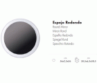 ESPEJO REDONDO BLANCO 560mm