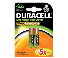 PAQ 2U PILA LR03 AAA 1,2V RECARGAB DURACELL 850MA