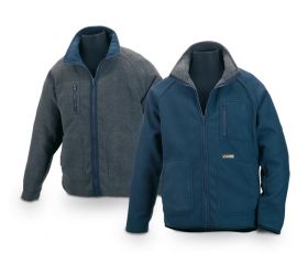 FORRO POLAR REVERSIBLE T-M GRIS/AZUL