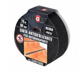 ROLLO CINTA ANTIDESLIZANTE NEGRA 15MX25mm GORILLA