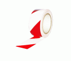 ROLLO CINTA ADHESIVA SEÑAL 33MX50mm ROJA/BLANCA