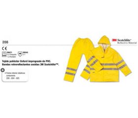 TRAJE LLUVIA CL3 EN 208 3M AMARILLO REFLECTANTE T-