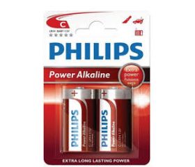 PAQ.2U PILA LR-14 C POWER ALKALINE PHILIPS