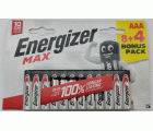 PAQ 8+4 PILAS AAA LR03 ALKALINA ENERGIZER