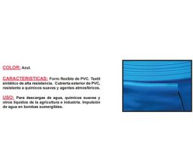 MT MANGUERA PLANA TYANA L 102X107mm AZUL 4BAR