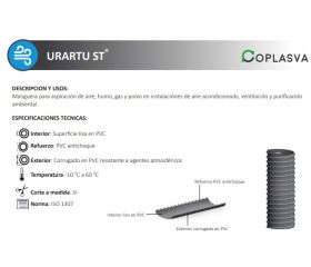 MT MANGUERA URARTU ST GRIS 20X25mm (HELICOI PVC)