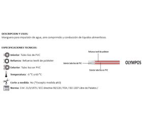 MT MANGUERA OLYMPOS 6X11mm (TRANSP MALLADA)