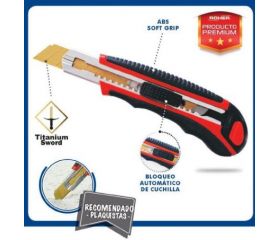CUTTER BIMATERIAL 18mm + 5 REPUESTOS TITANIO