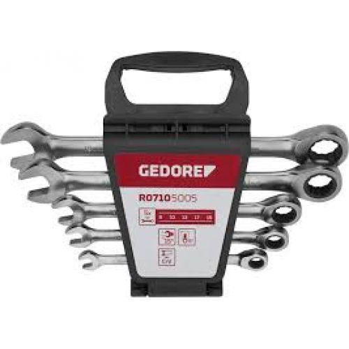JGO 5 LLAVES COMB CARRACA 8-19mm GEDORE