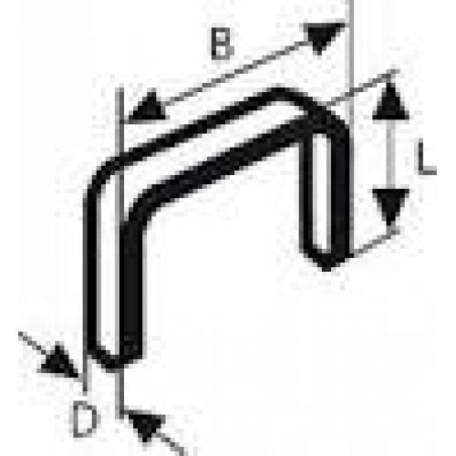 PAQ GRAPAS ALAMBRE PLANO TIPO51 10,0 X 1,0 BOSCH
