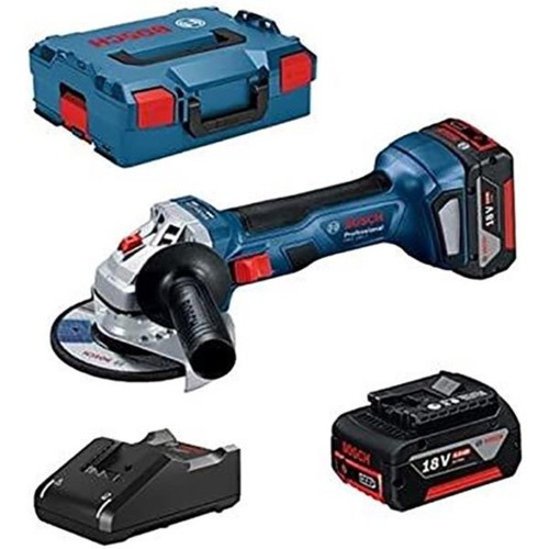 RADIAL GWS 18V-8 125mm+2BAT 4,0Ah+MAL BOSCH