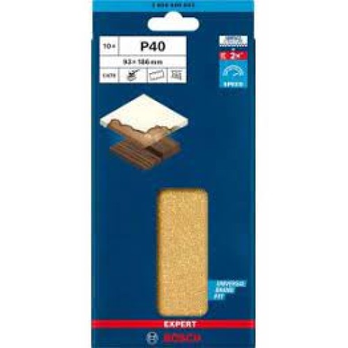 PAQ 10 LIJA 93X186 8P G40 EXPERT BOSCH